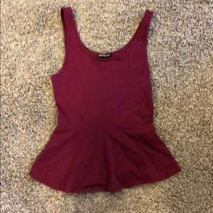 Express peplum peplum tank